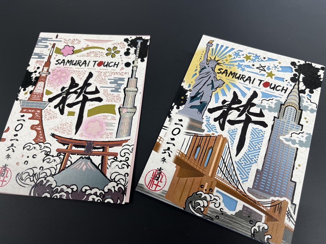 SAMURAI TOUCH様　オリジナル切り絵御朱印（体験証明書）